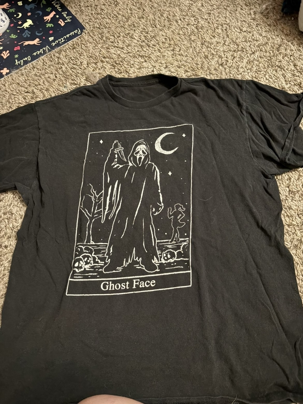 Ghost Face Black Graphic Tee